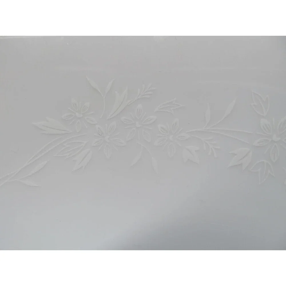 USS Enchantment Vegetable Bowl White Flowers Platinum Trim # 5717 JAPAN